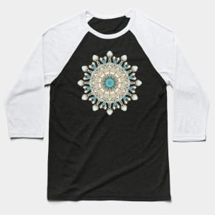 Pussy Willows in Spring - Kaleidoscope Pattern Baseball T-Shirt